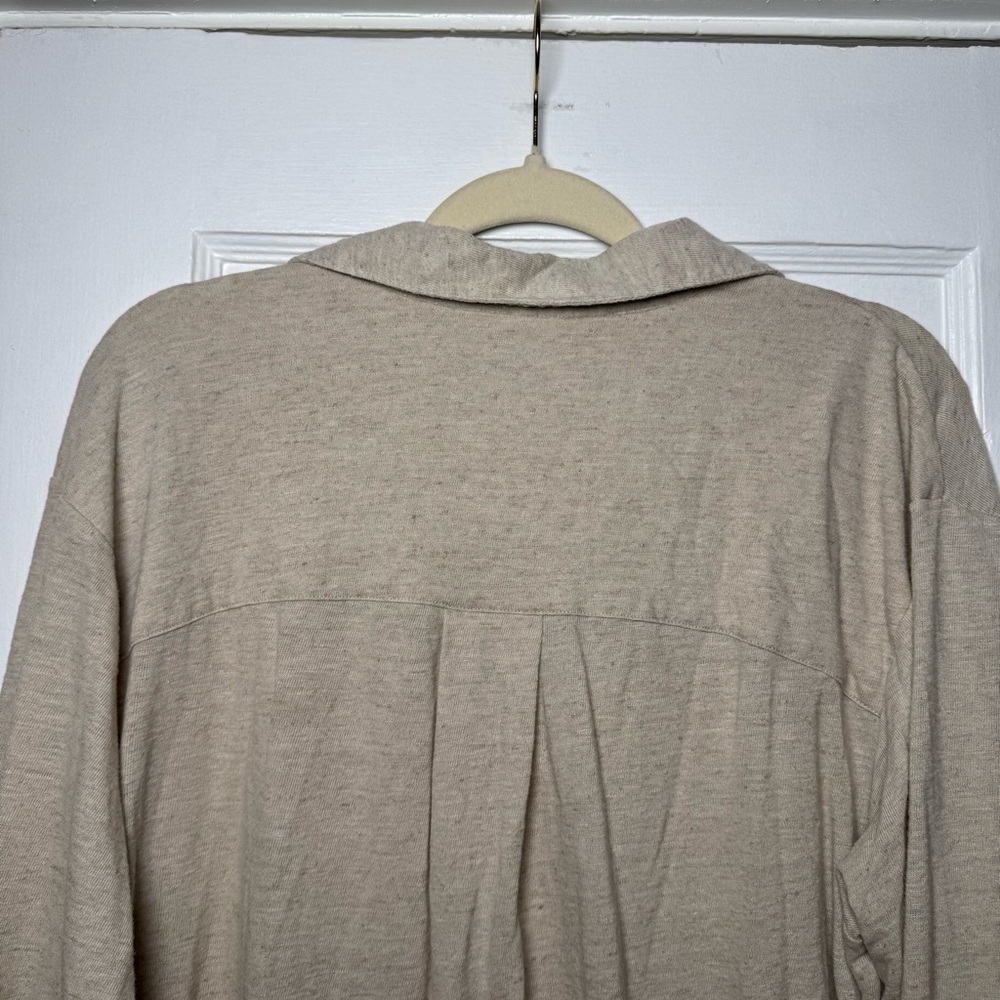 Free People Beach Women's Promenade Mini Shirt Dress Shapeless Natural XS - Picture 12 of 15